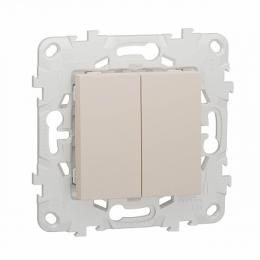 Изображение продукта Выключатель двухклавишный Schneider Electric Unica New 
